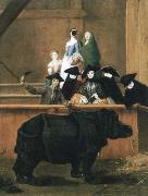 Pietro Longhi exhibition of a rhinoceros at venice china oil painting artist